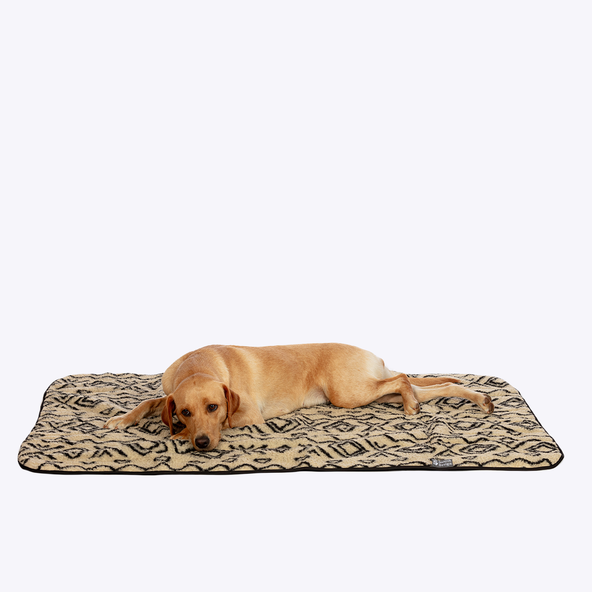 Sherpa Fleece Neutral Geo Blanket