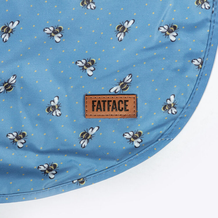 FatFace Spotty Bees Hunde-/Welpendecke Größe L – Marineblau, Extra Tief Gefüllt, Schmutzabweisend, 87 X 138 Cm, Nachhaltige Baumwolle