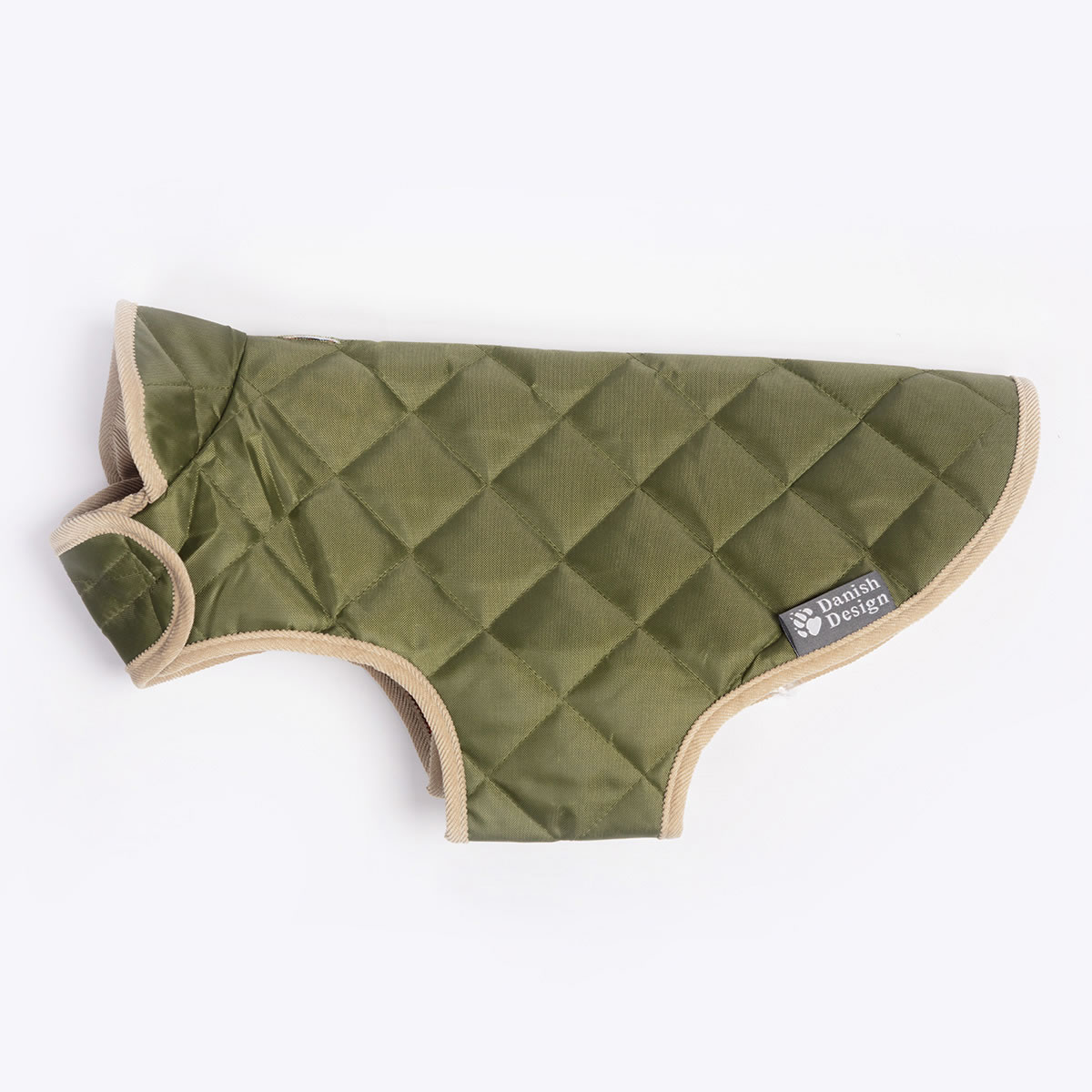 Quilted Dog Coat Green - Image 3