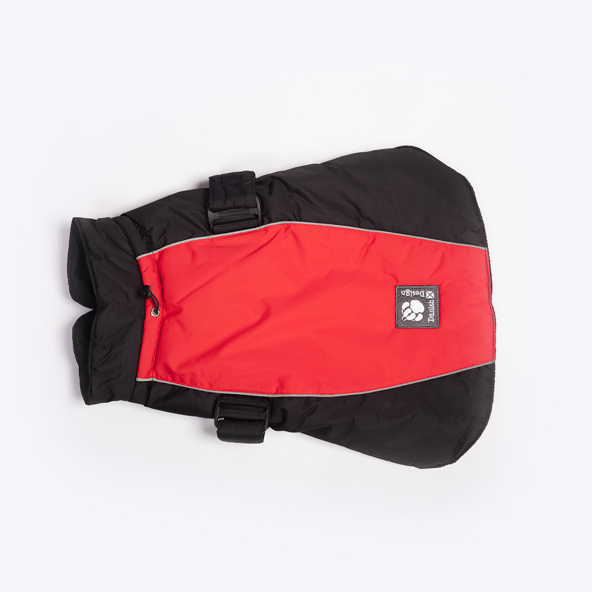 Sports Luxe Dog Coat Red/Black - Image 3