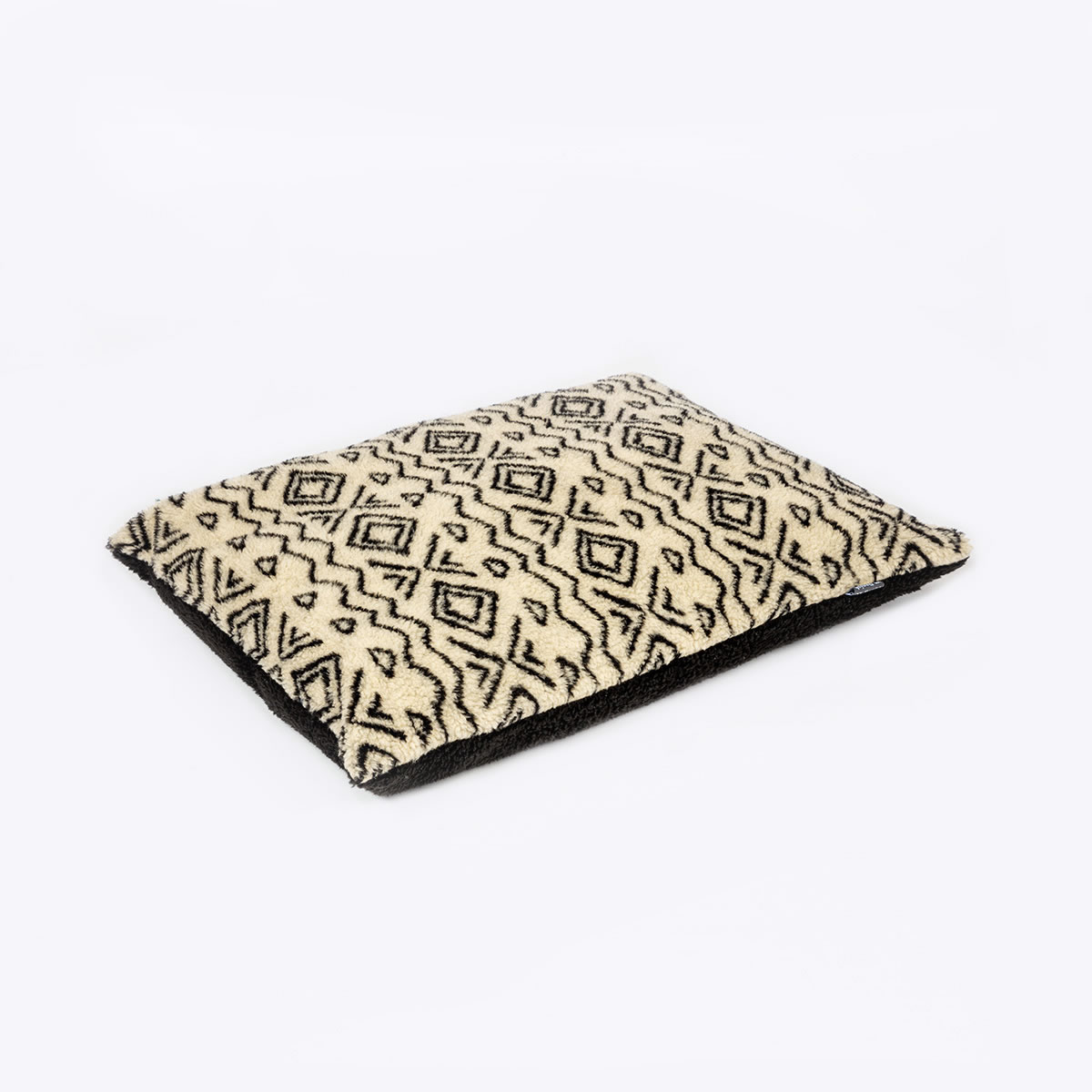 Sherpa Fleece Neutral Geometric Deep Duvet - Image 2
