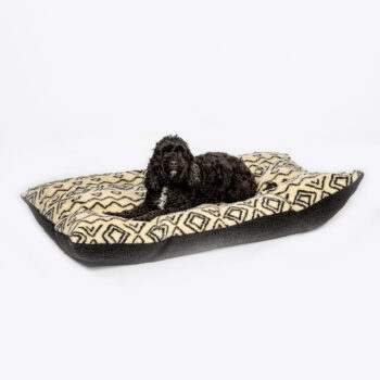 Sherpa Fleece Neutral Geometric Deep Duvet
