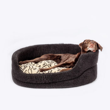 Sherpa Fleece Neutral Geo Slumber Bed