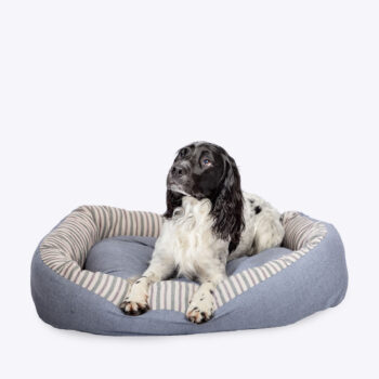 Rustic Stripes Denim Snuggle Bed