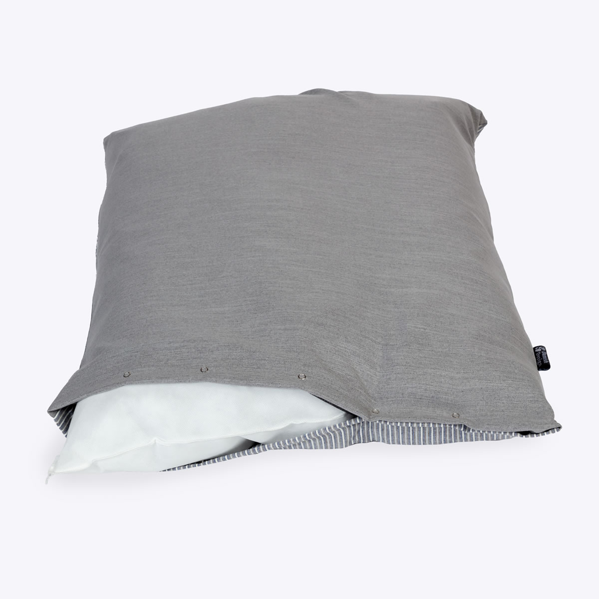 Rustic Stripes Grey Duvet Cover - Image 5