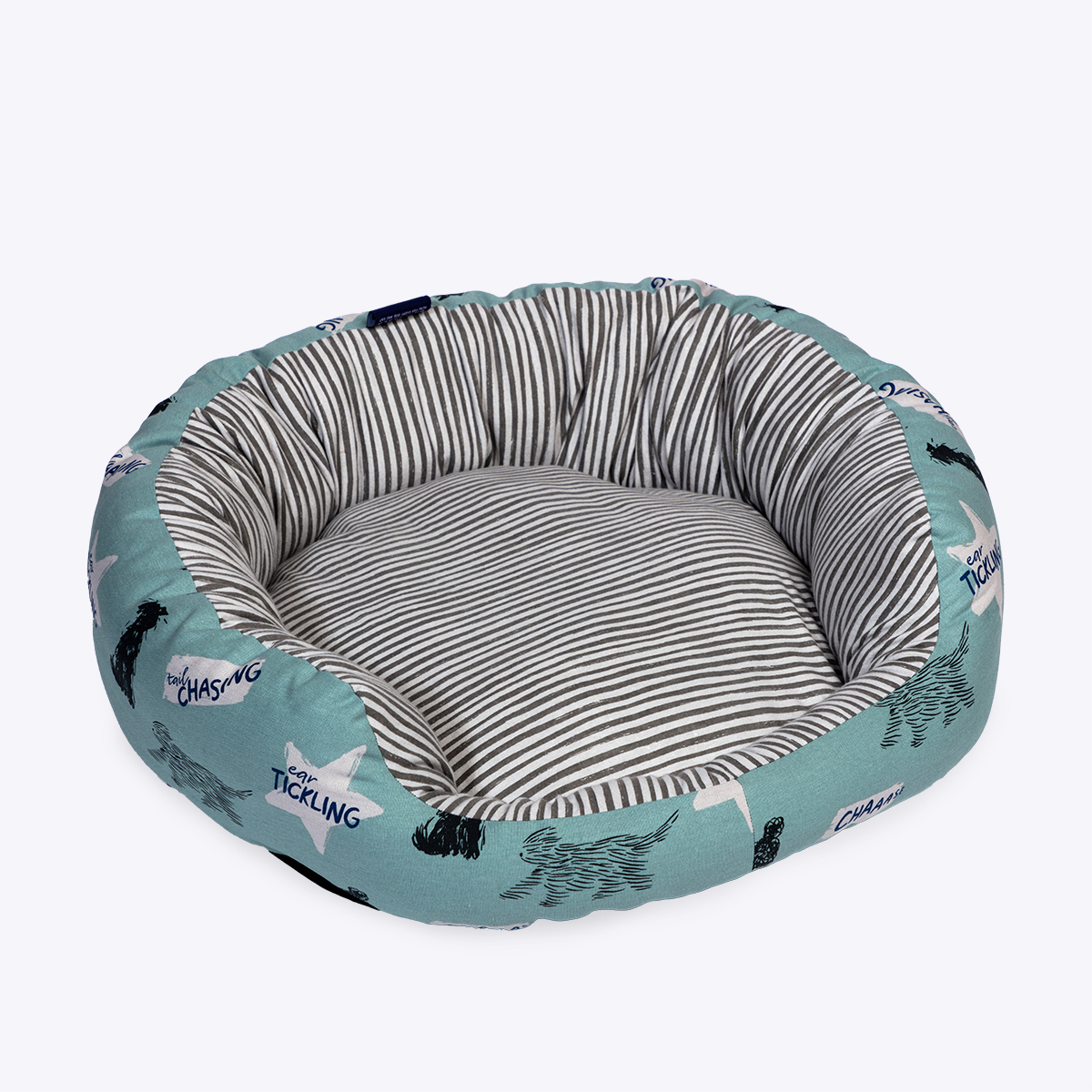 Battersea Playful Dogs Round Deluxe Slumber Bed - Image 2