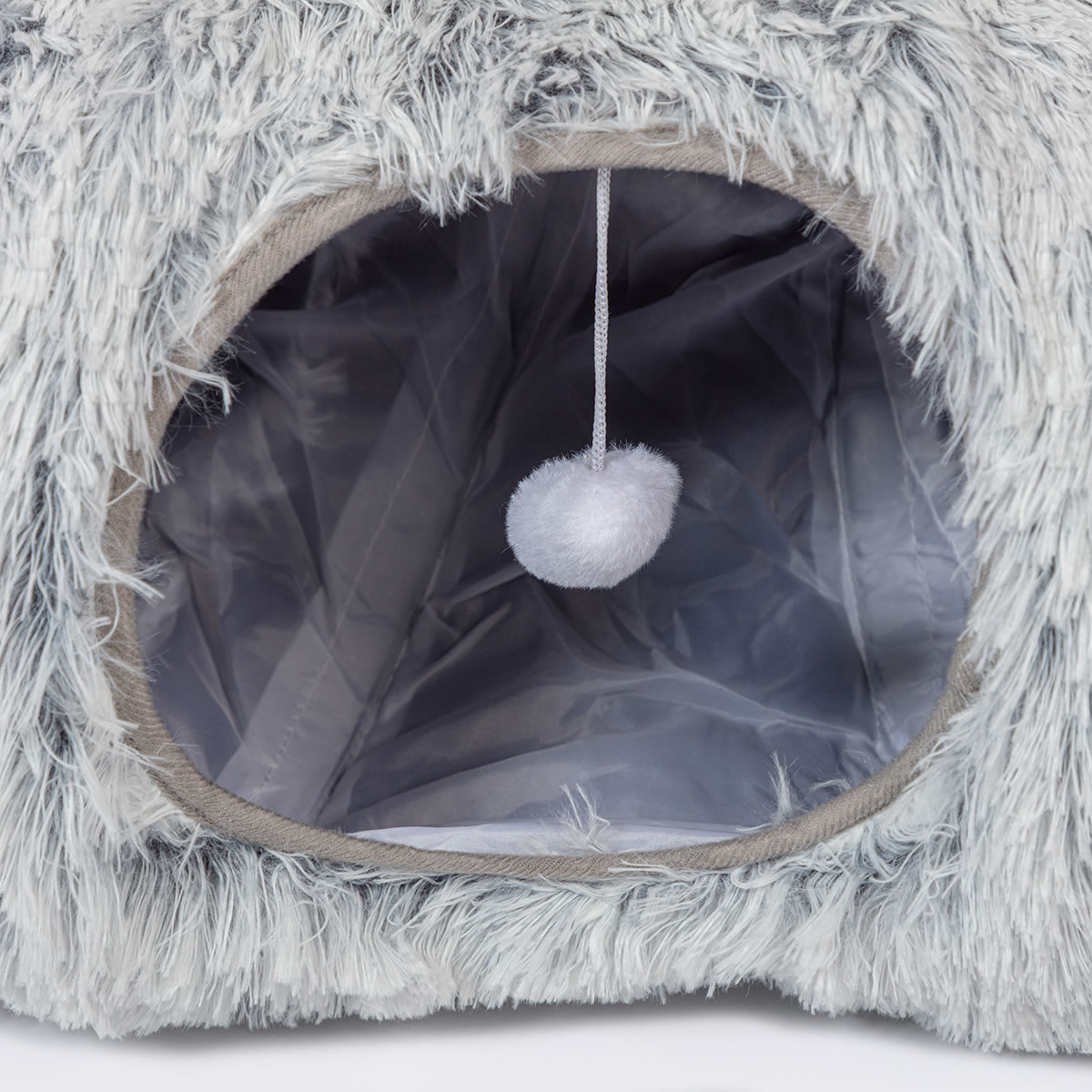 Cat Tunnel Fur Grey - Image 2