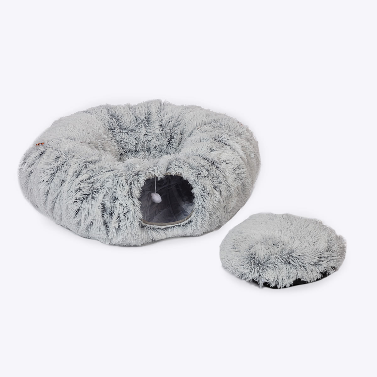 Cat Tunnel Fur Grey - Image 4
