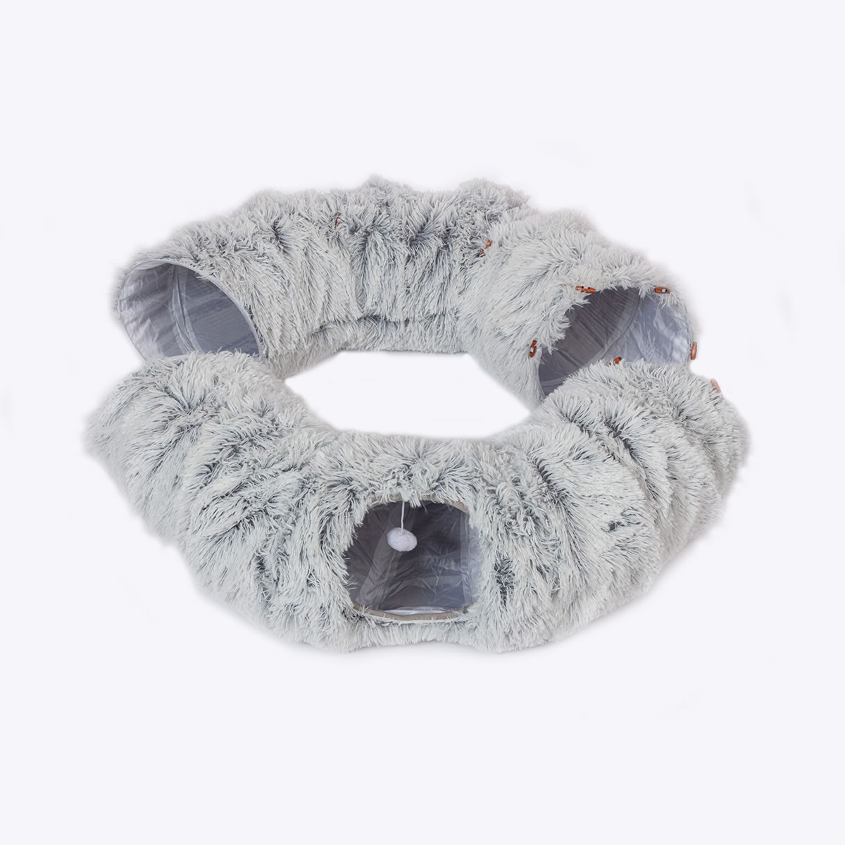 Cat Tunnel Fur Grey - Image 6