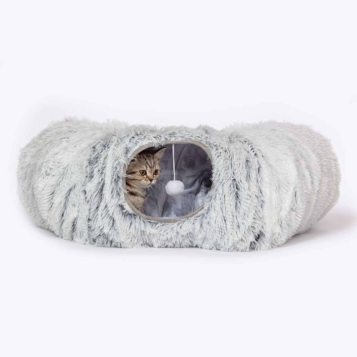 Cat Tunnel Fur Grey - Image 10