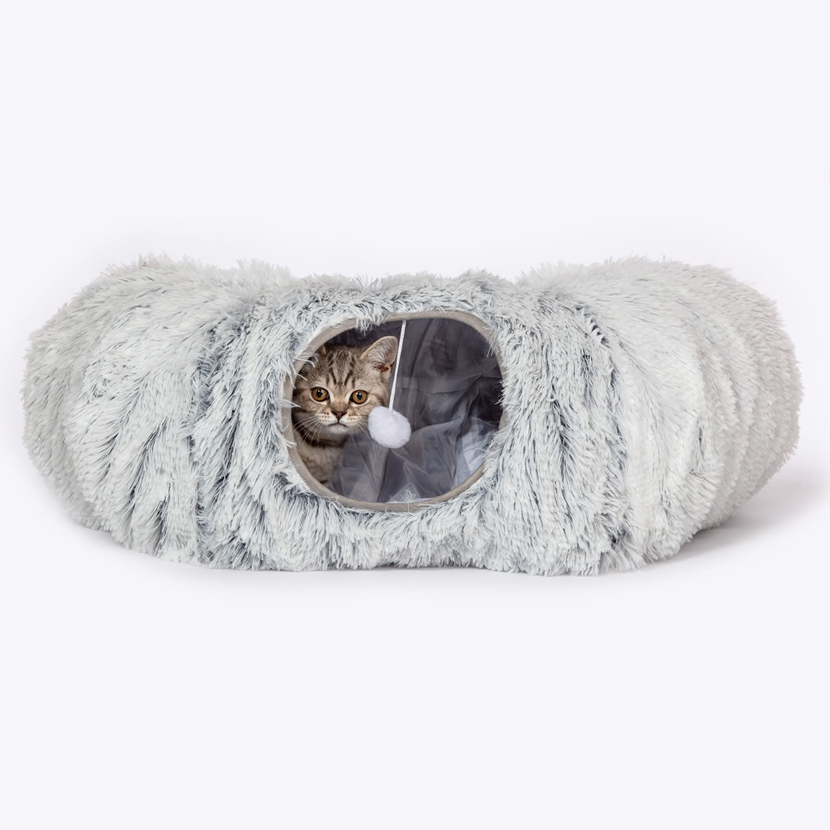 Cat Tunnel Fur Grey - Image 11