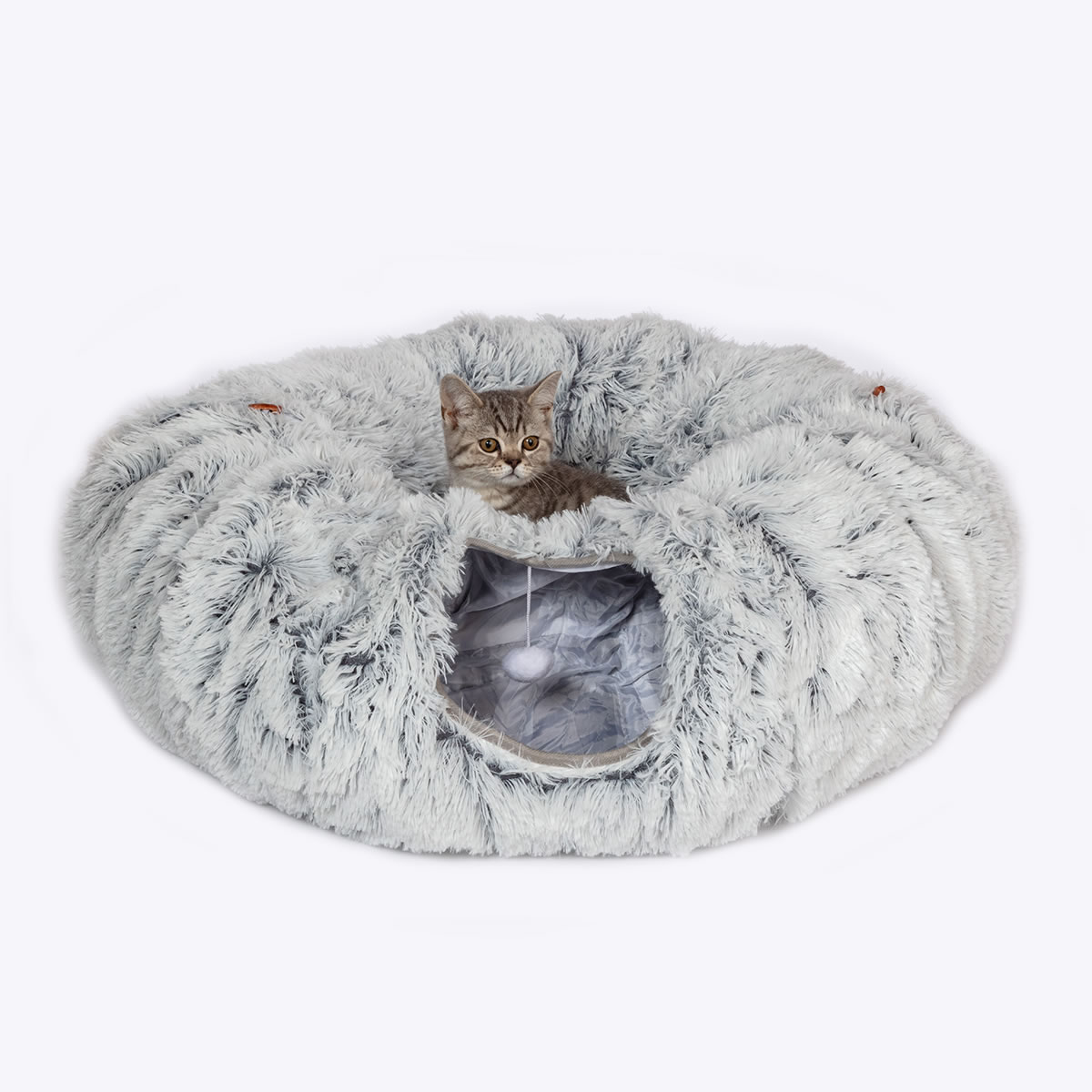 Cat Tunnel Fur Grey