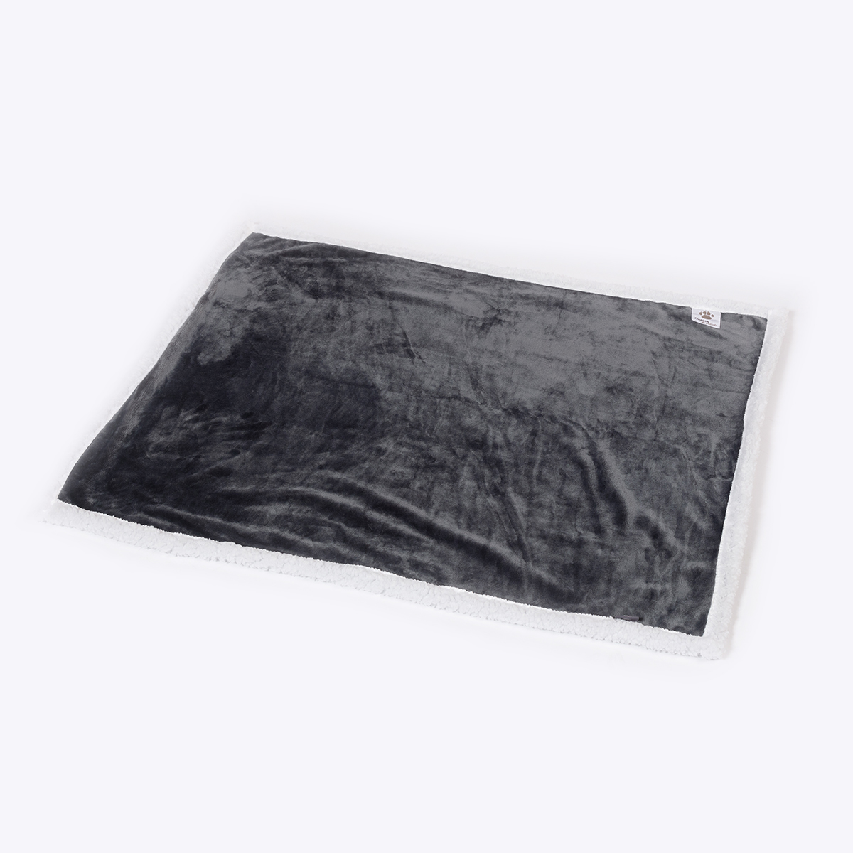 Danish Essentials Fur Blanket Charcoal - Image 2