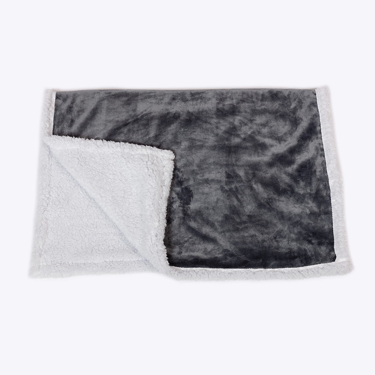 Danish Essentials Fur Blanket Charcoal - Image 3