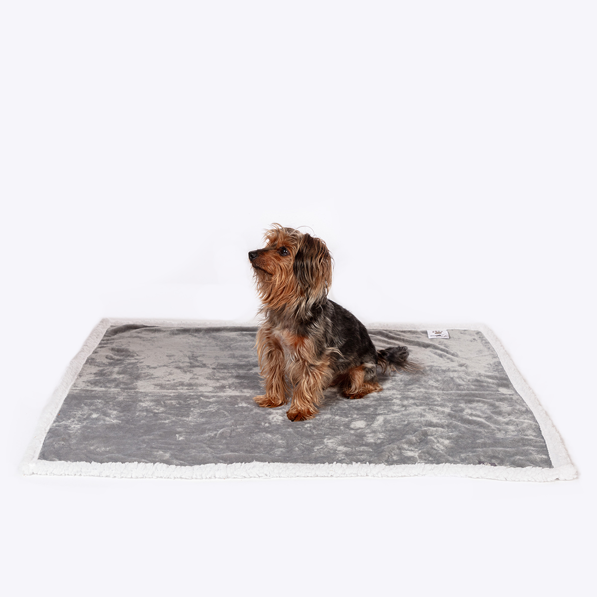 Danish Essentials Fur Blanket Silver
