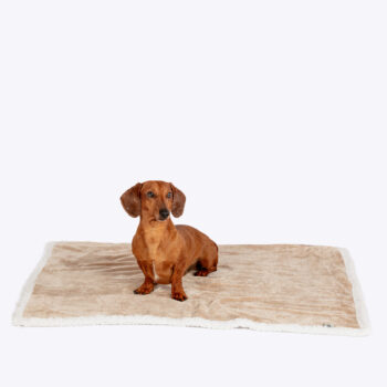 Danish Essentials Fur Blanket Beige