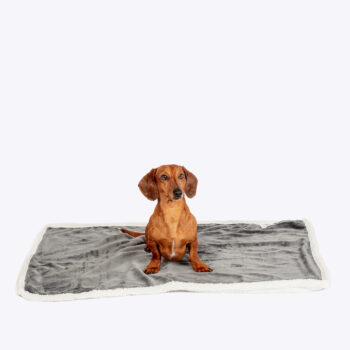 Danish Essentials Fur Blanket Charcoal